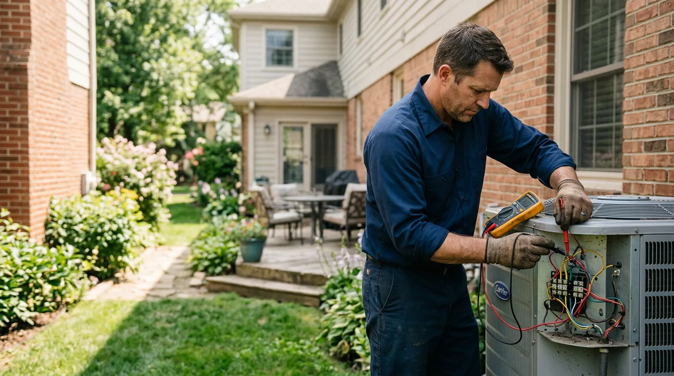 HVAC technician working near Vera, OK